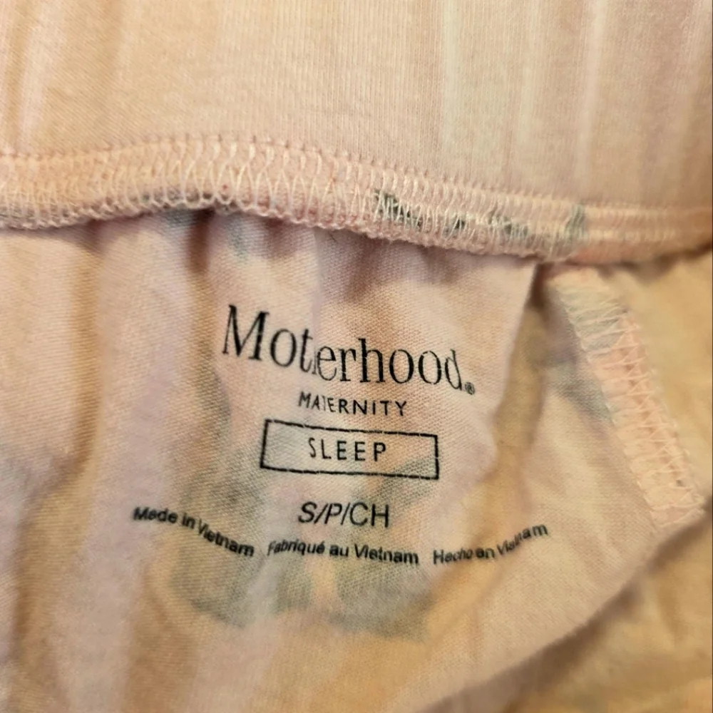 Motherhood Pale Pink Pajama Pants with Bunny Print Sz S- Petite - Picture 4 of 4